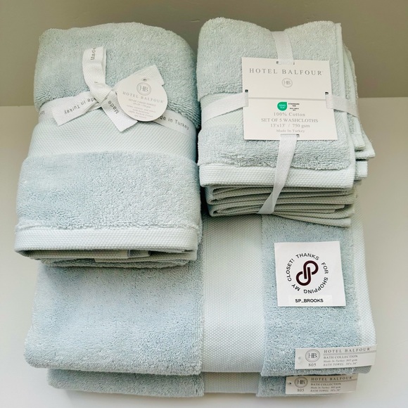 Hotel Balfour Bath Hotel Balfour Bath Towel Set Reefblue 9 Pcs 75